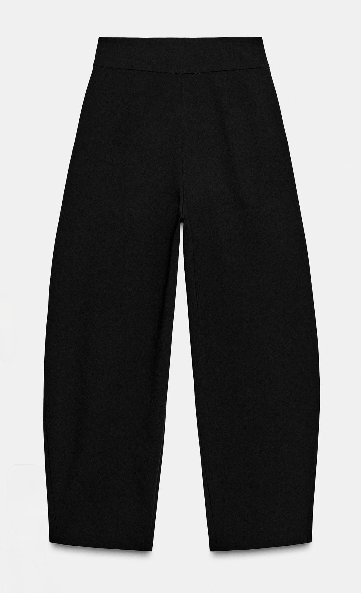 Balloon pants with front pleats
