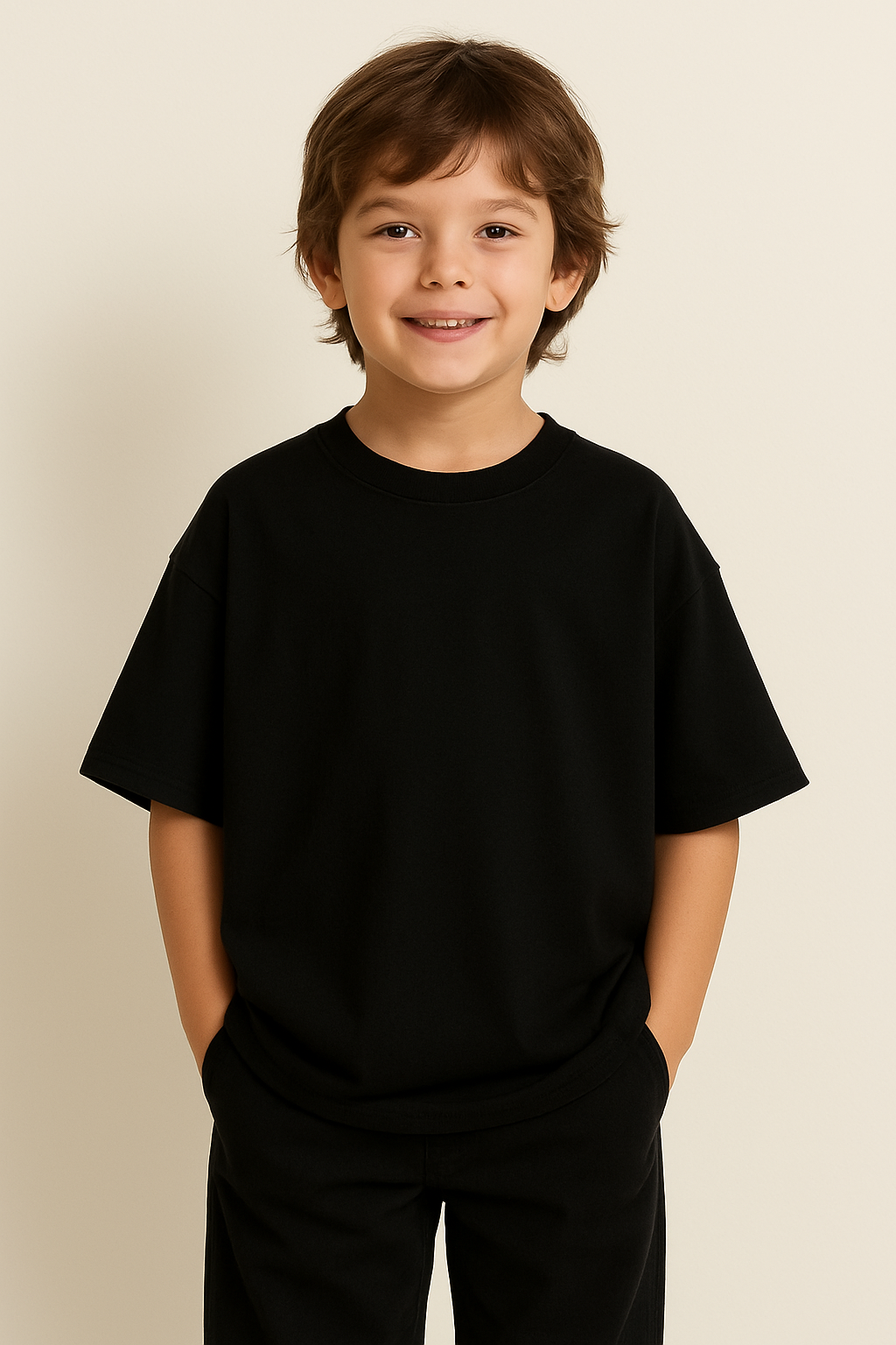 Light Cotton oversized kids t shirt