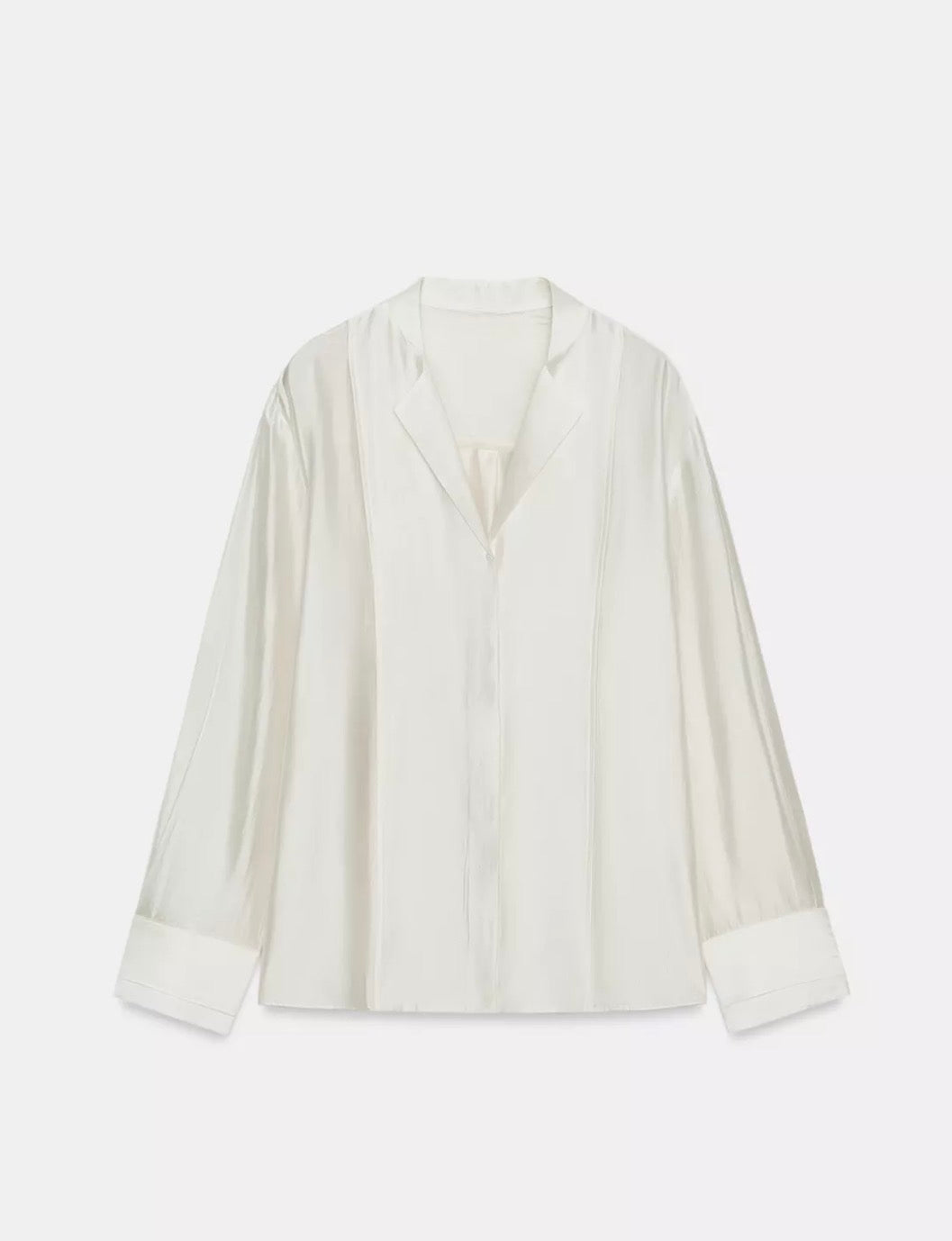Satin blazer shirt