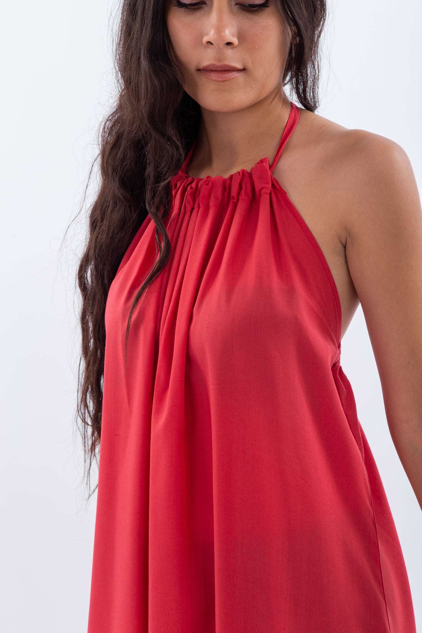 Loose backless dress