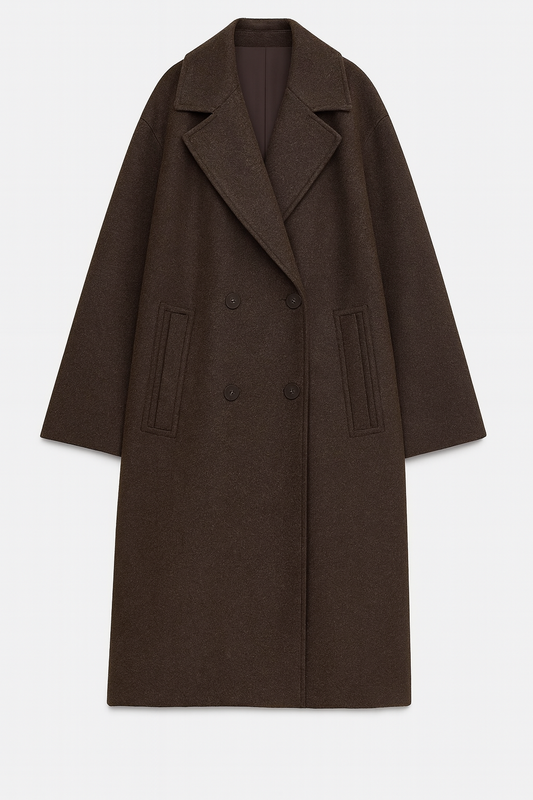 Wool oversized coat