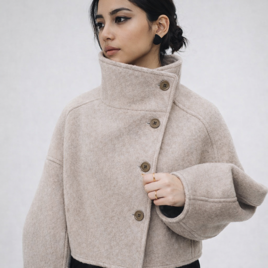 Balloon sleeves jacket