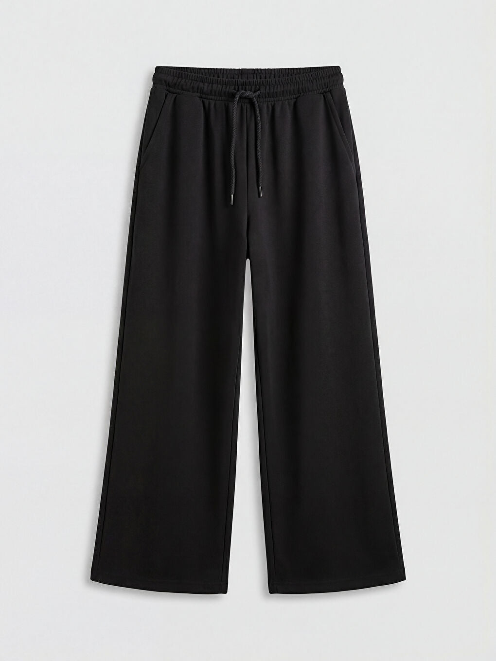 Wide leg cotton pants