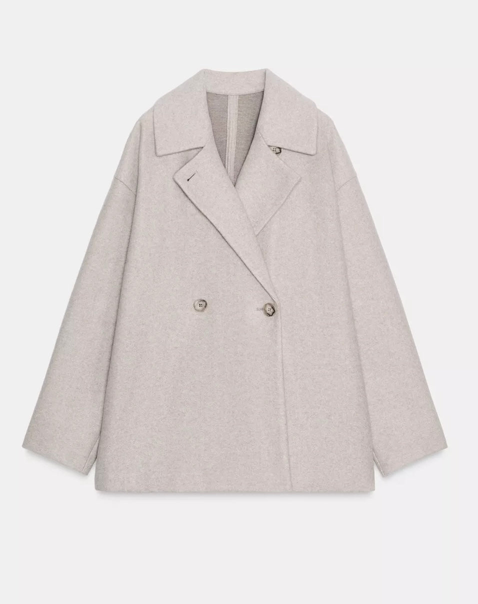 Wool oversized jacket