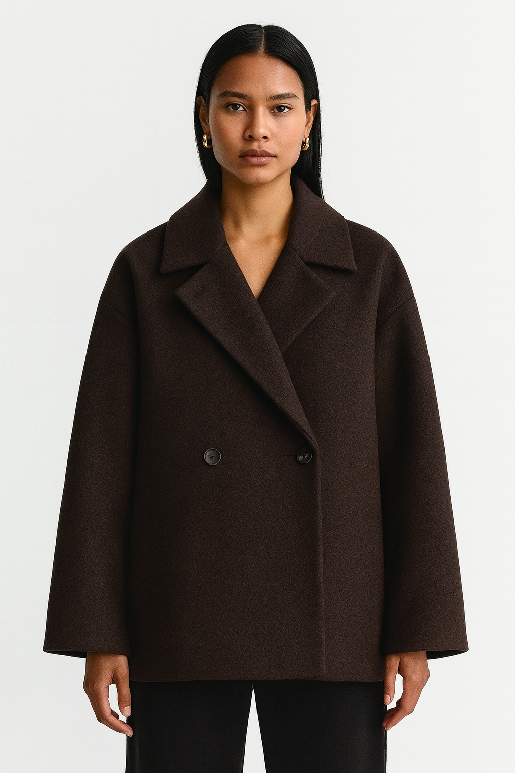 Wool oversized jacket