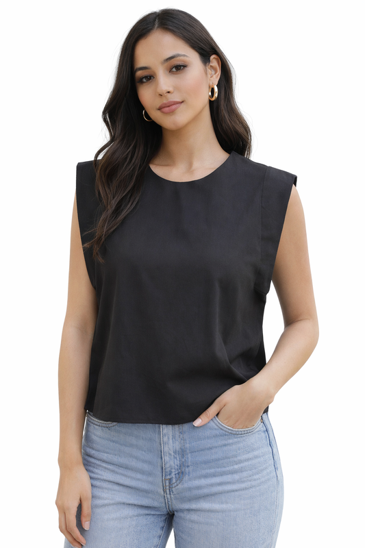 Blouse with shoulder detail