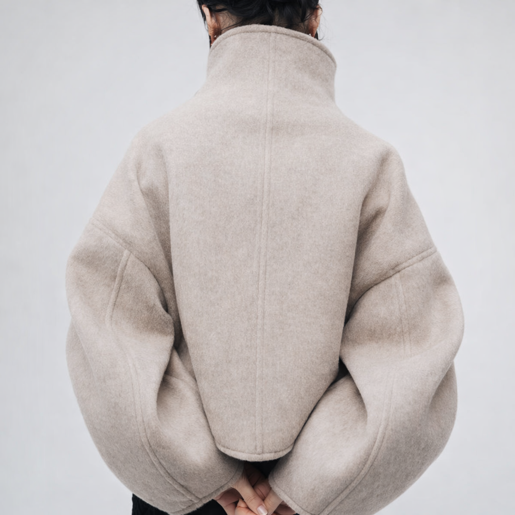 Balloon sleeves jacket
