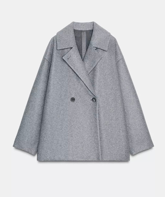 Wool oversized jacket