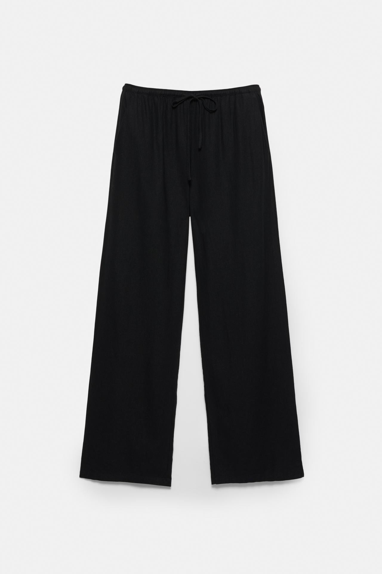 Wide leg linen pants