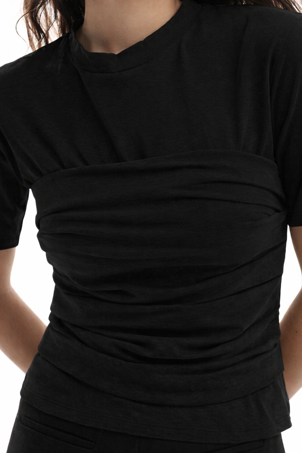 Top with draping detail