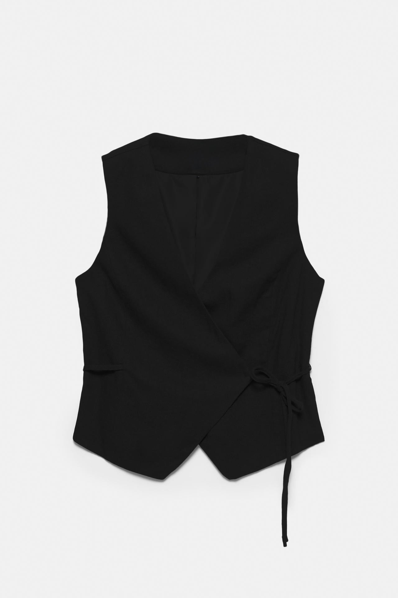 Wrap linen vest