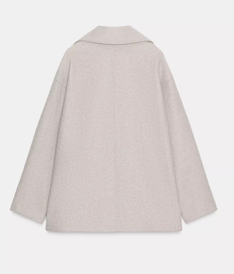 Wool oversized jacket