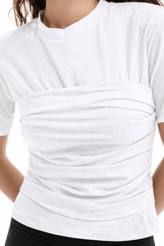 Top with draping detail