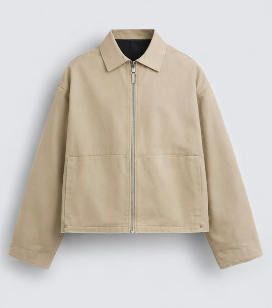 Gabardine boxy fit jacket