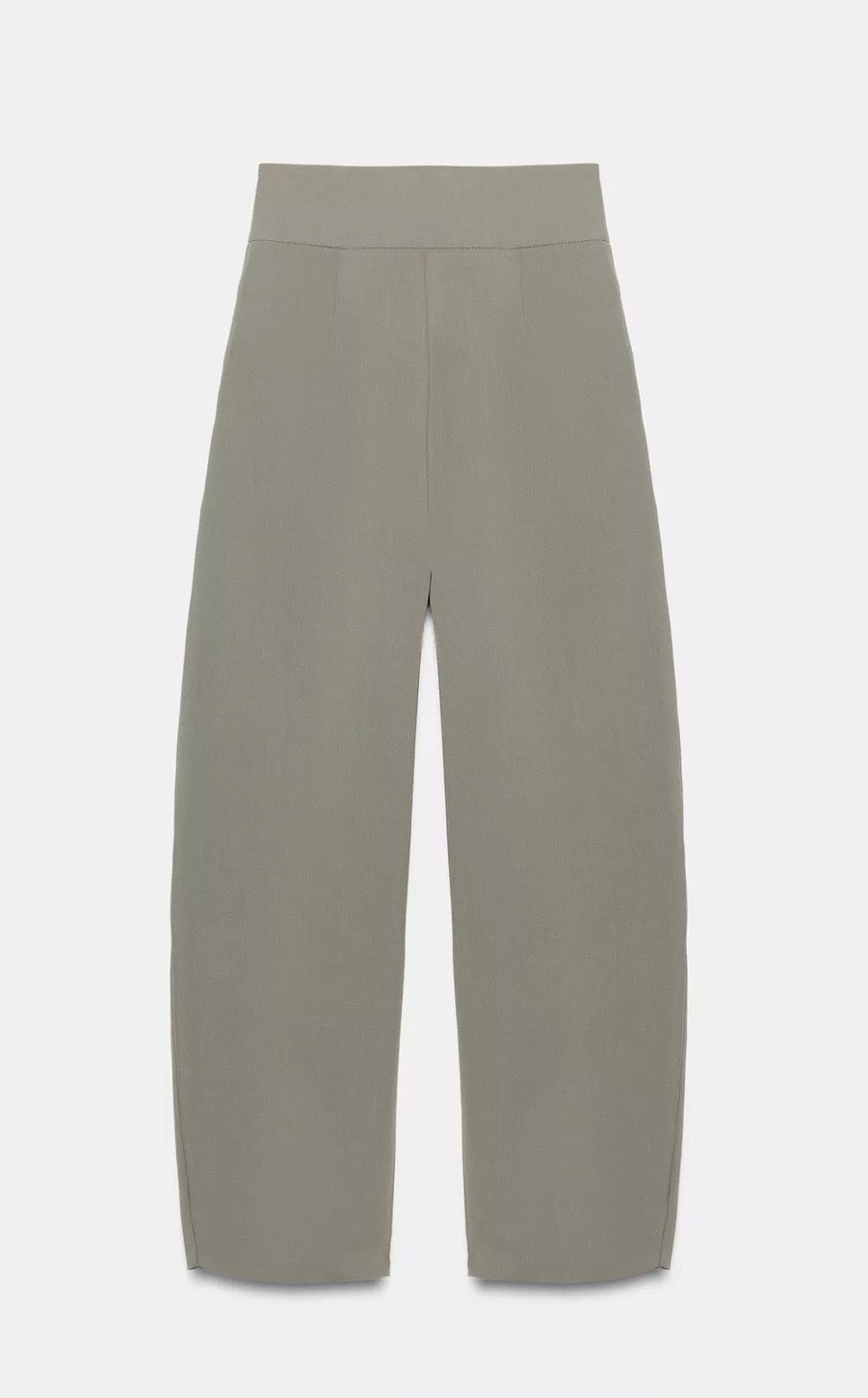 Balloon pants with front pleats