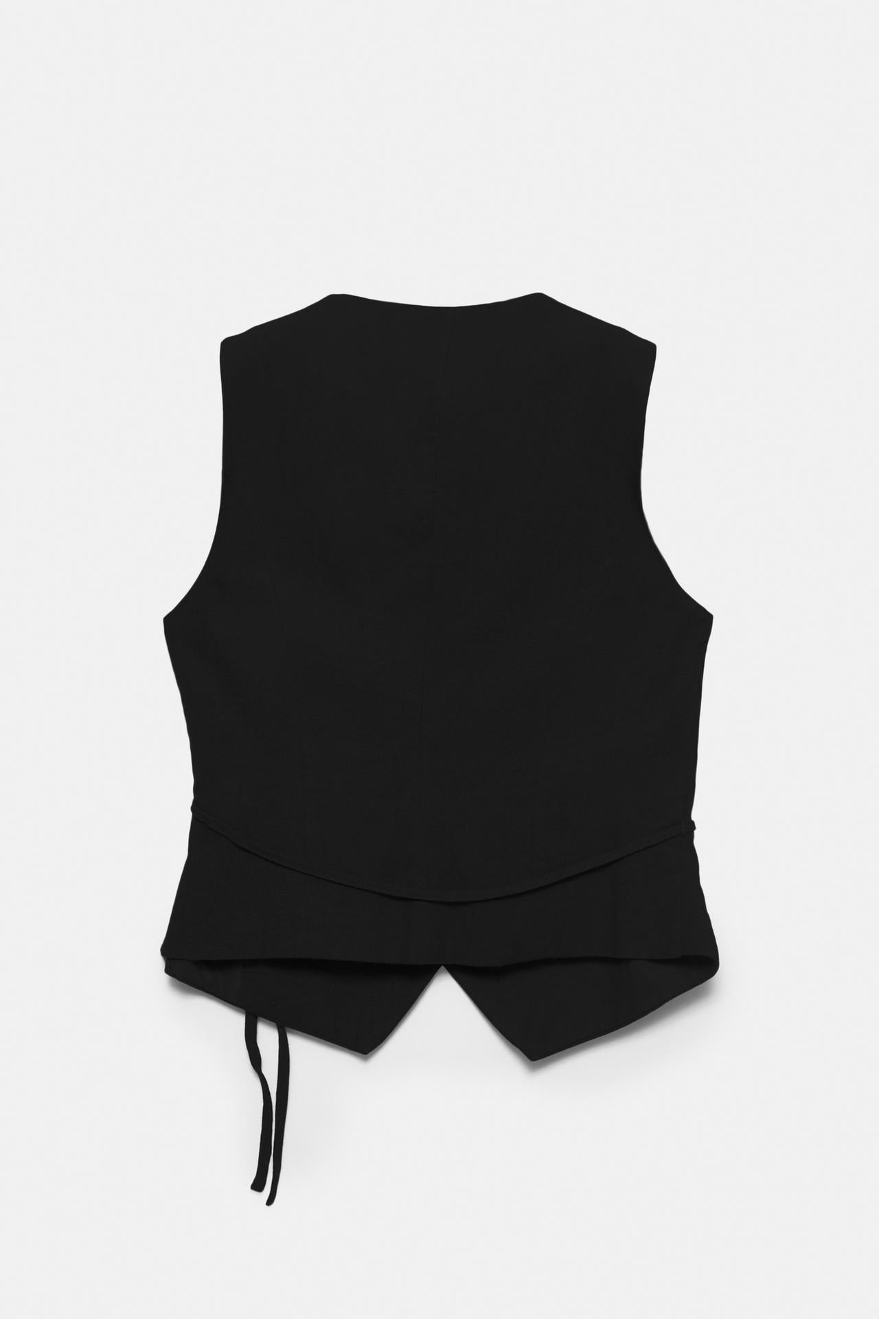 Wrap linen vest