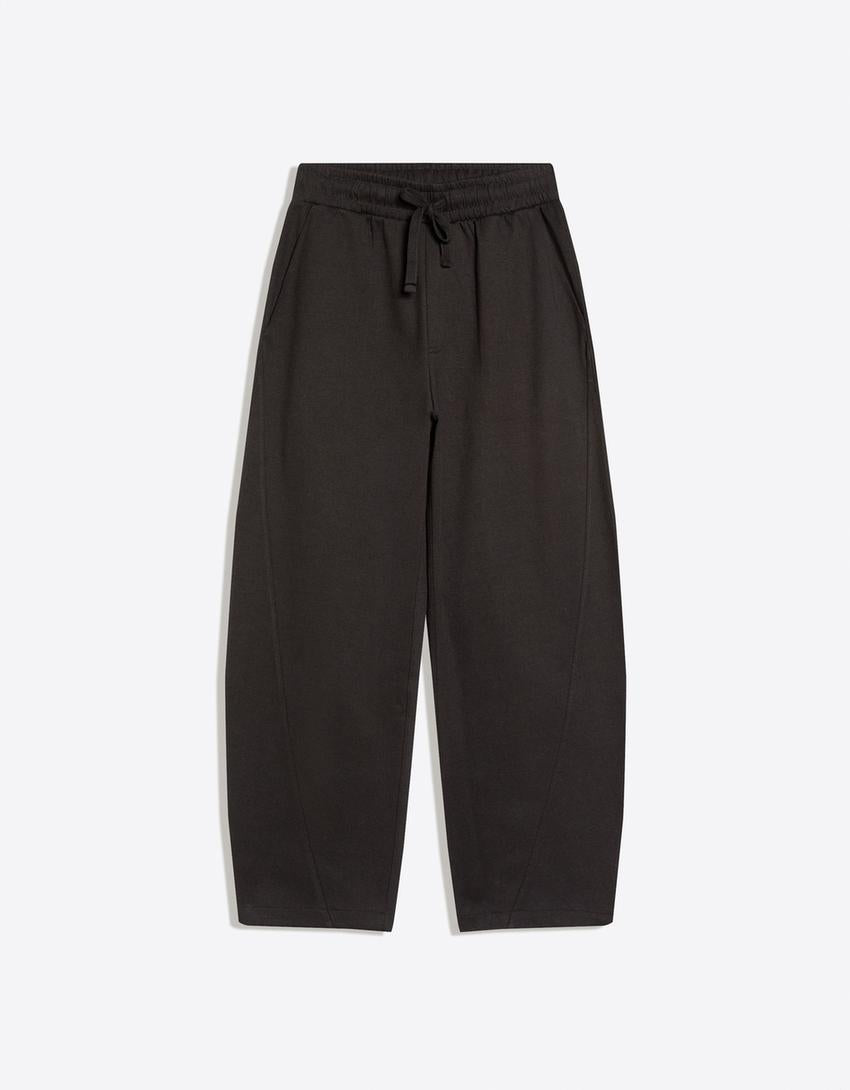 Cotton melton balloon pant