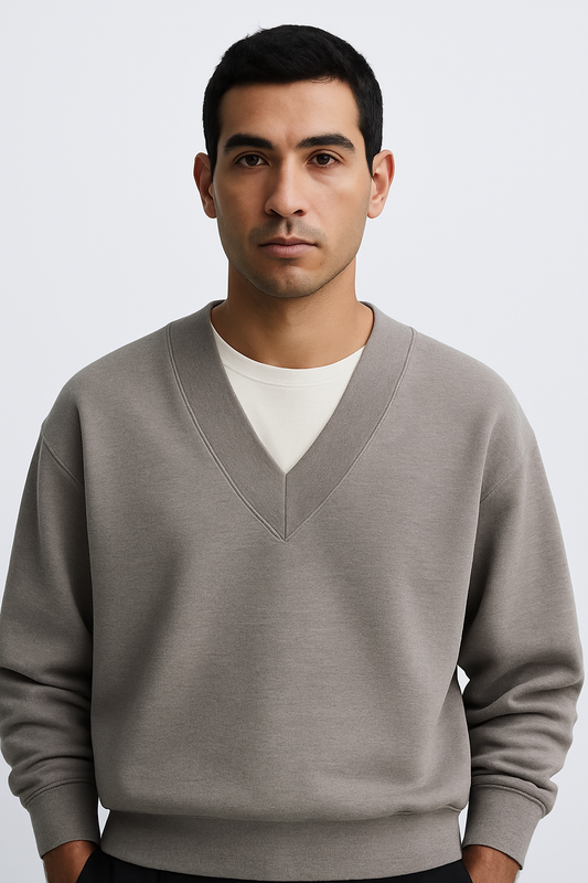 V neck sweatshirt
