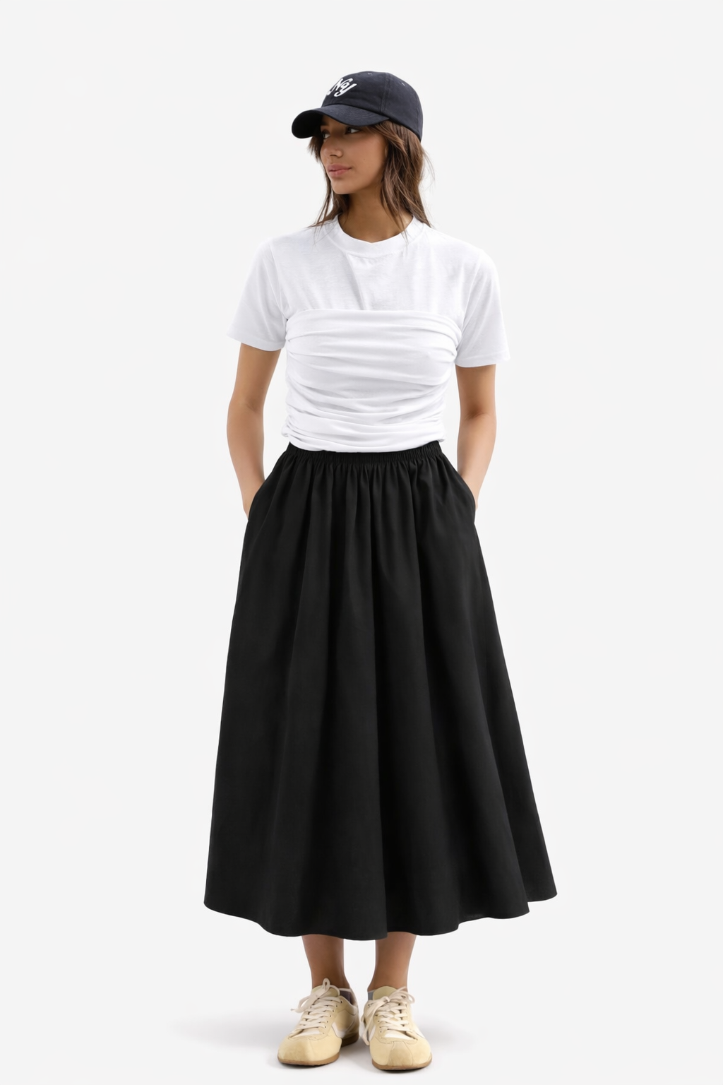 Top with draping detail