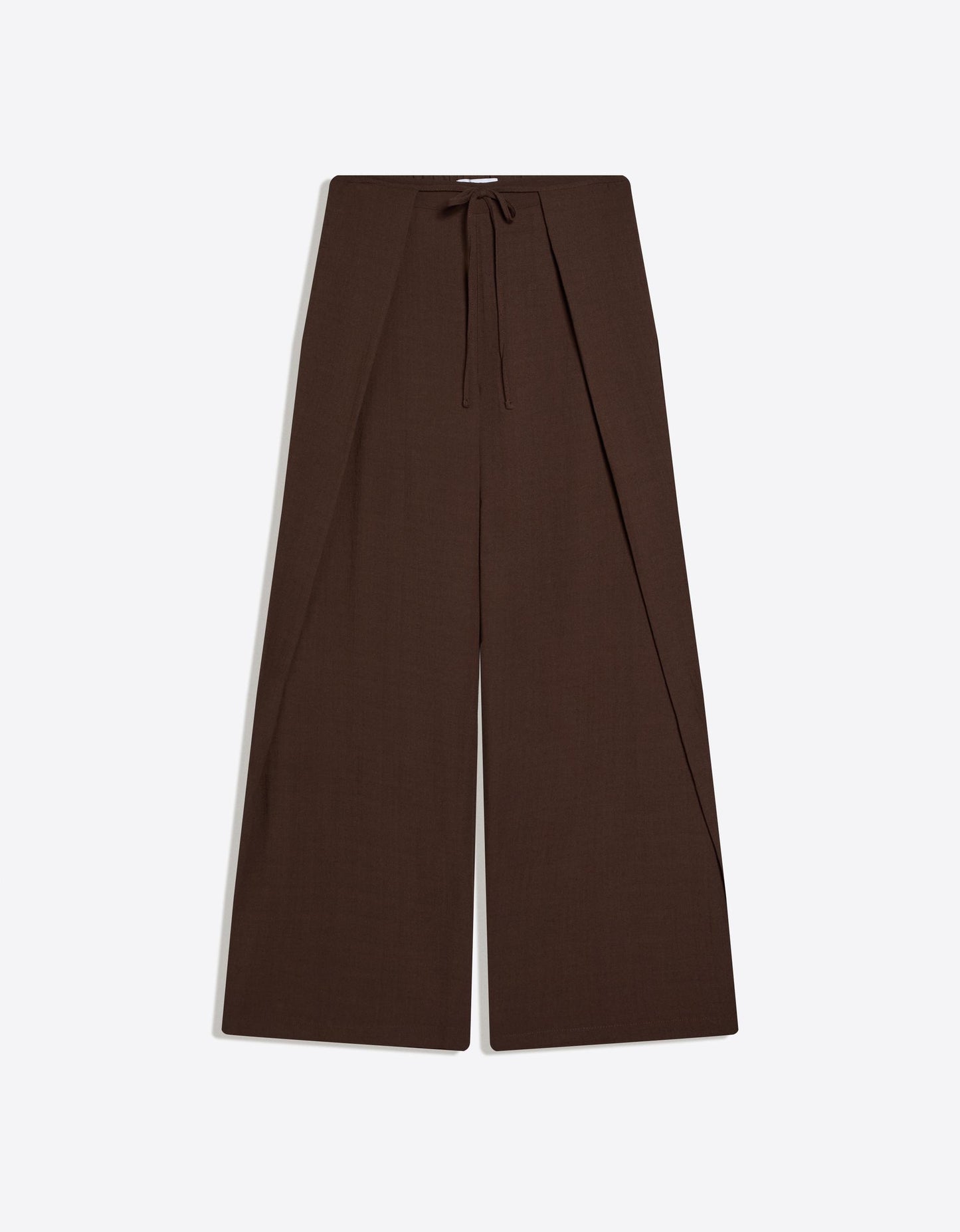 Pant with tied pleat