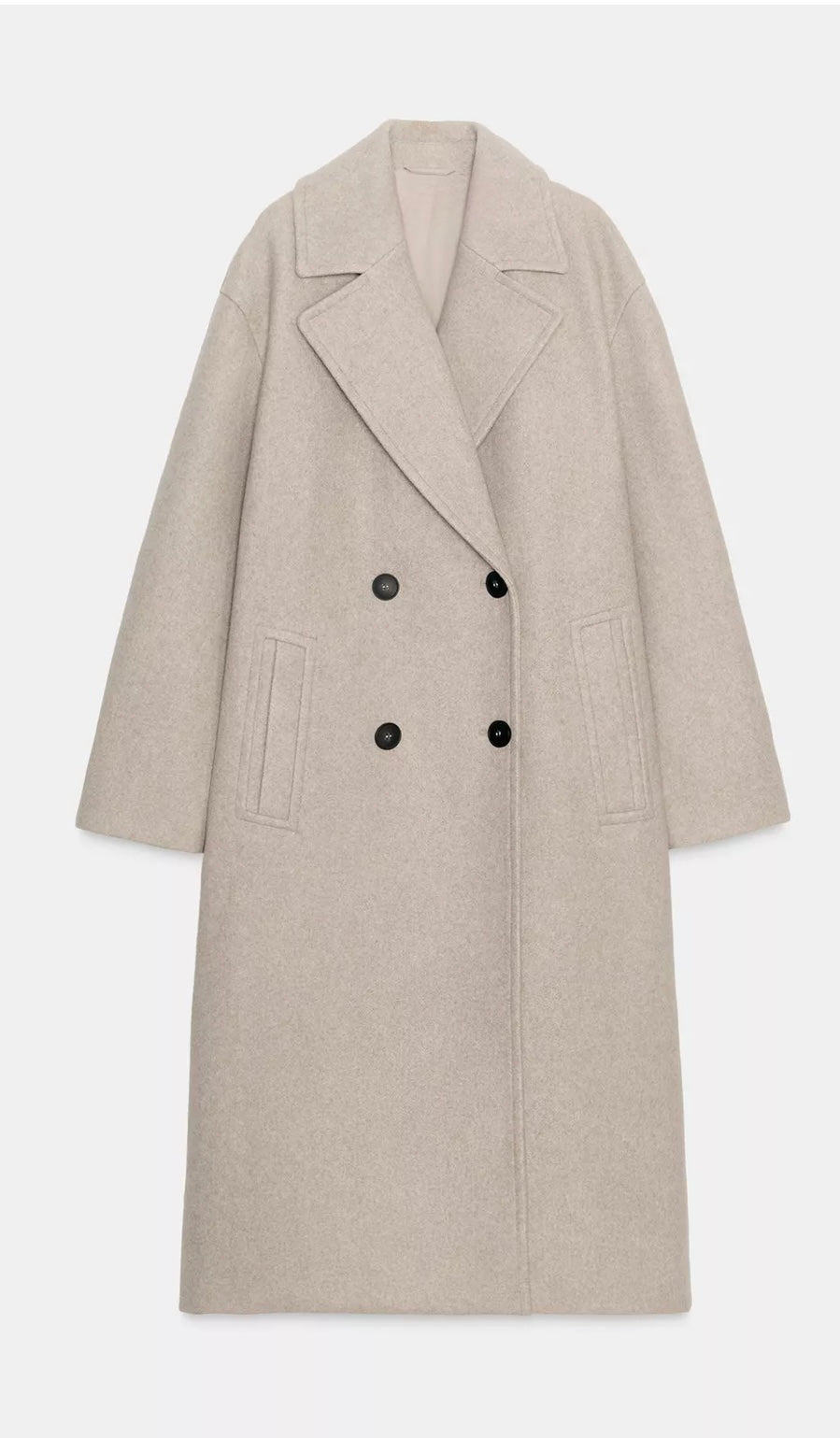 Wool oversized coat