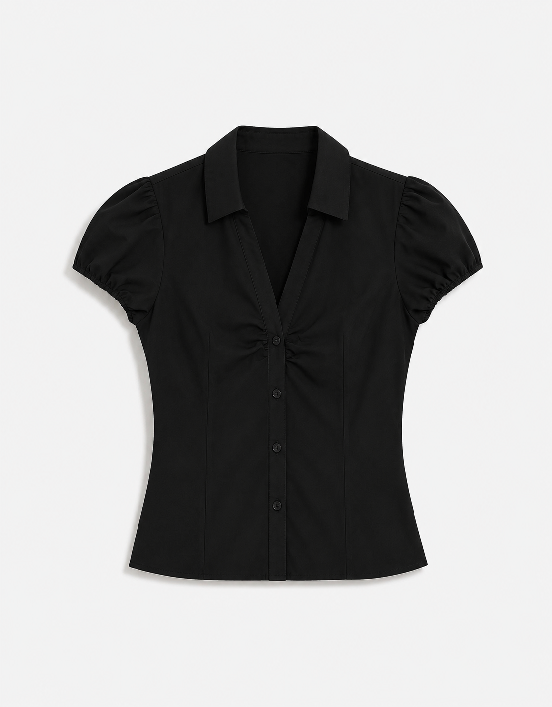 Poplin top with thin waist