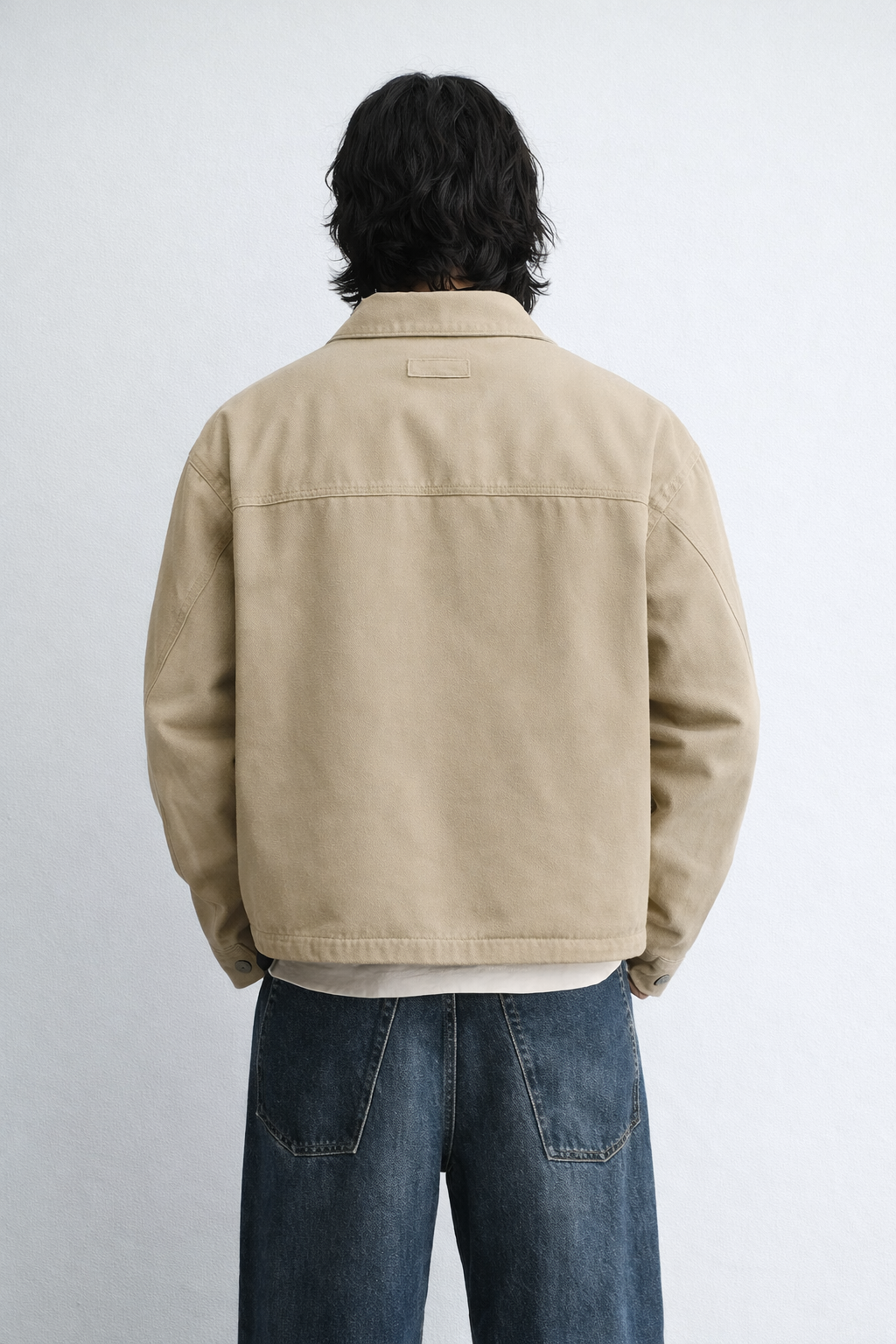 Gabardine boxy fit jacket