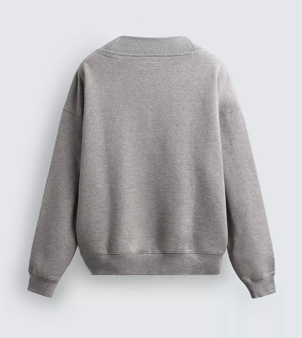 V neck sweatshirt
