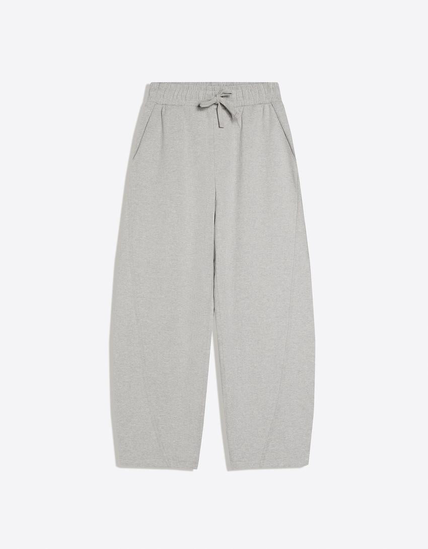 Cotton melton balloon pant