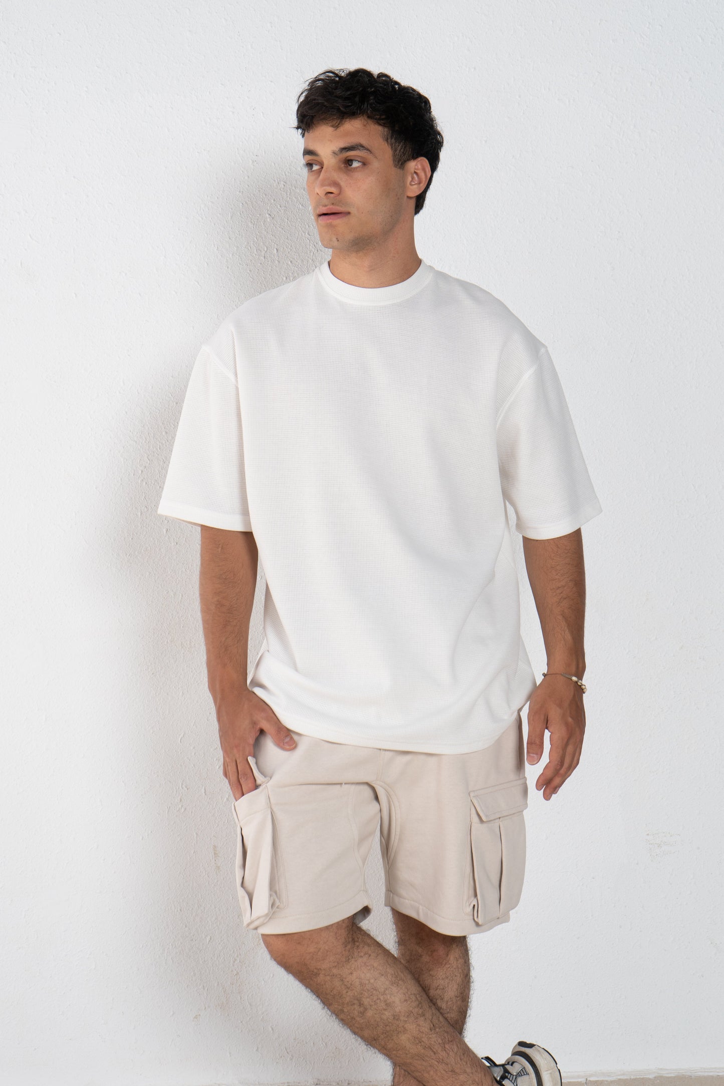 Round cotton T shirt