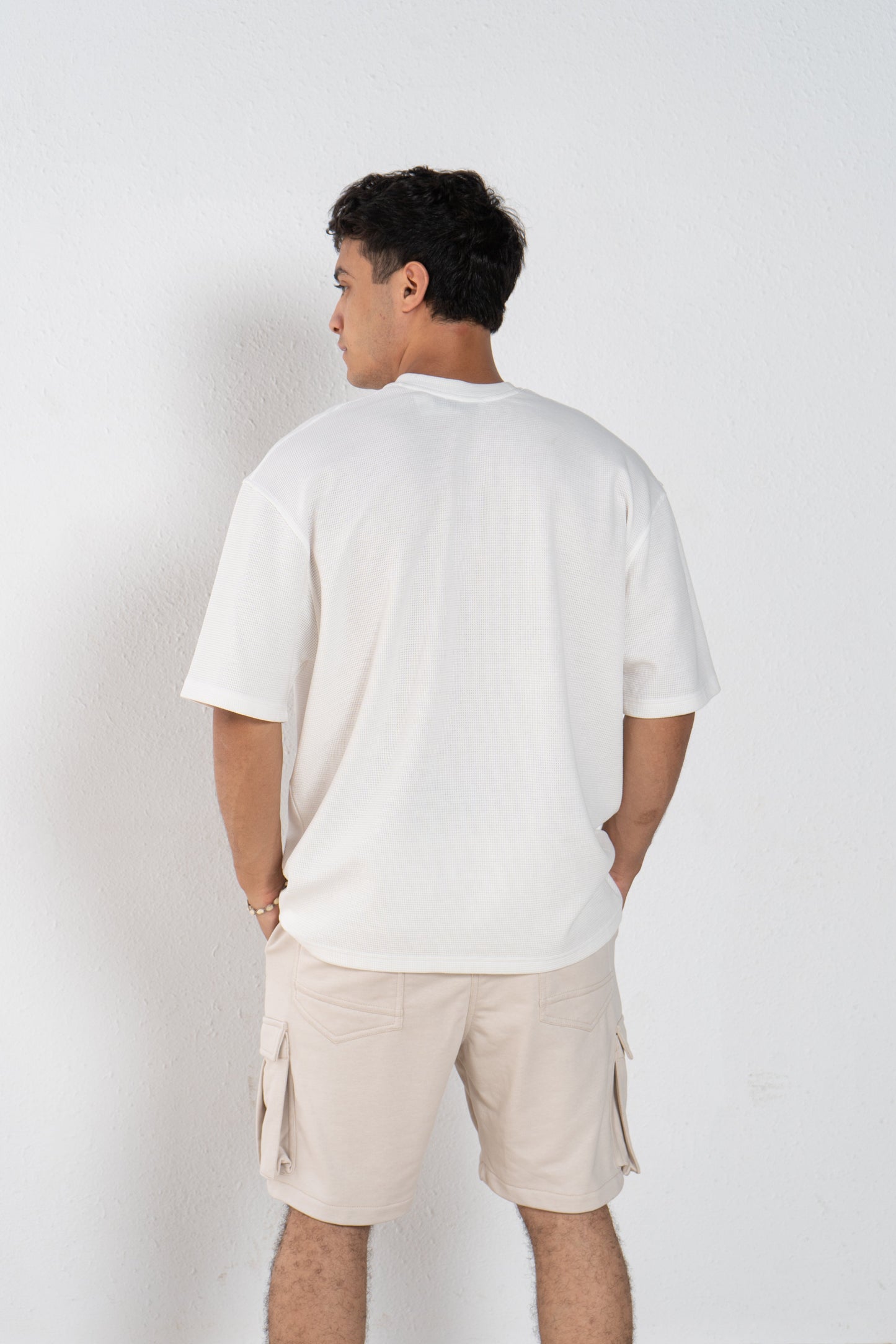 Round cotton T shirt