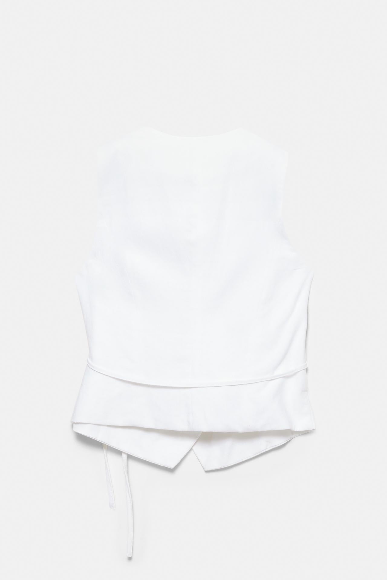 Wrap linen vest