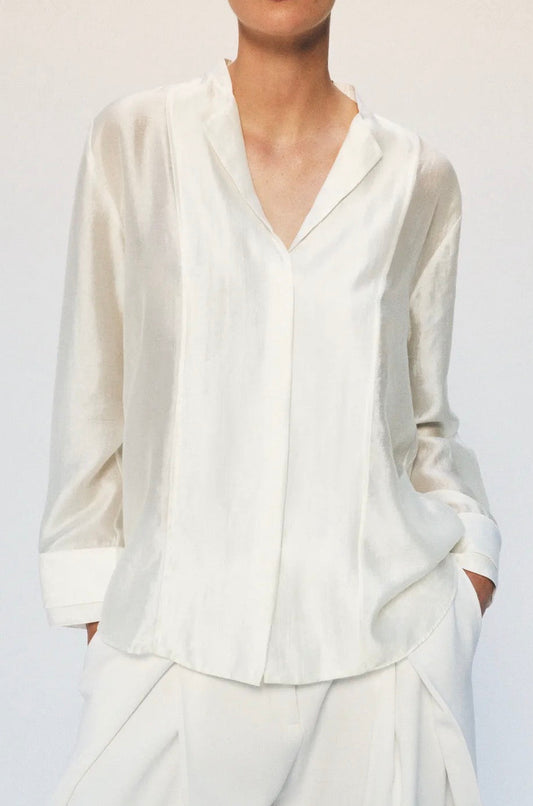 Satin blazer shirt