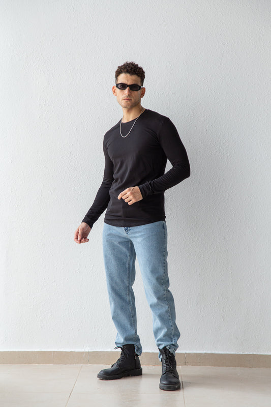 Slim fit long sleeves top