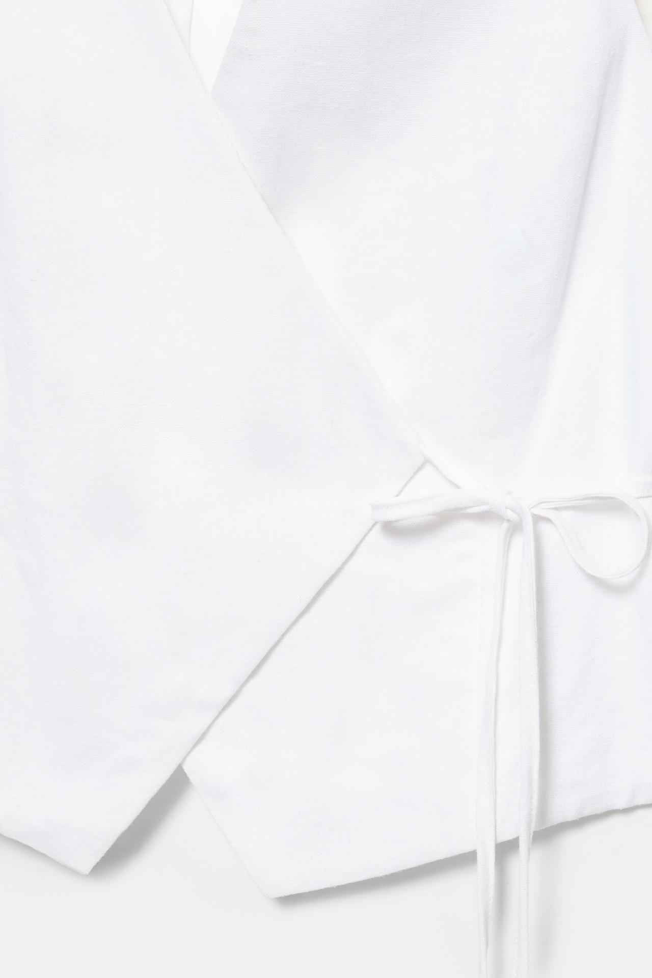 Wrap linen vest