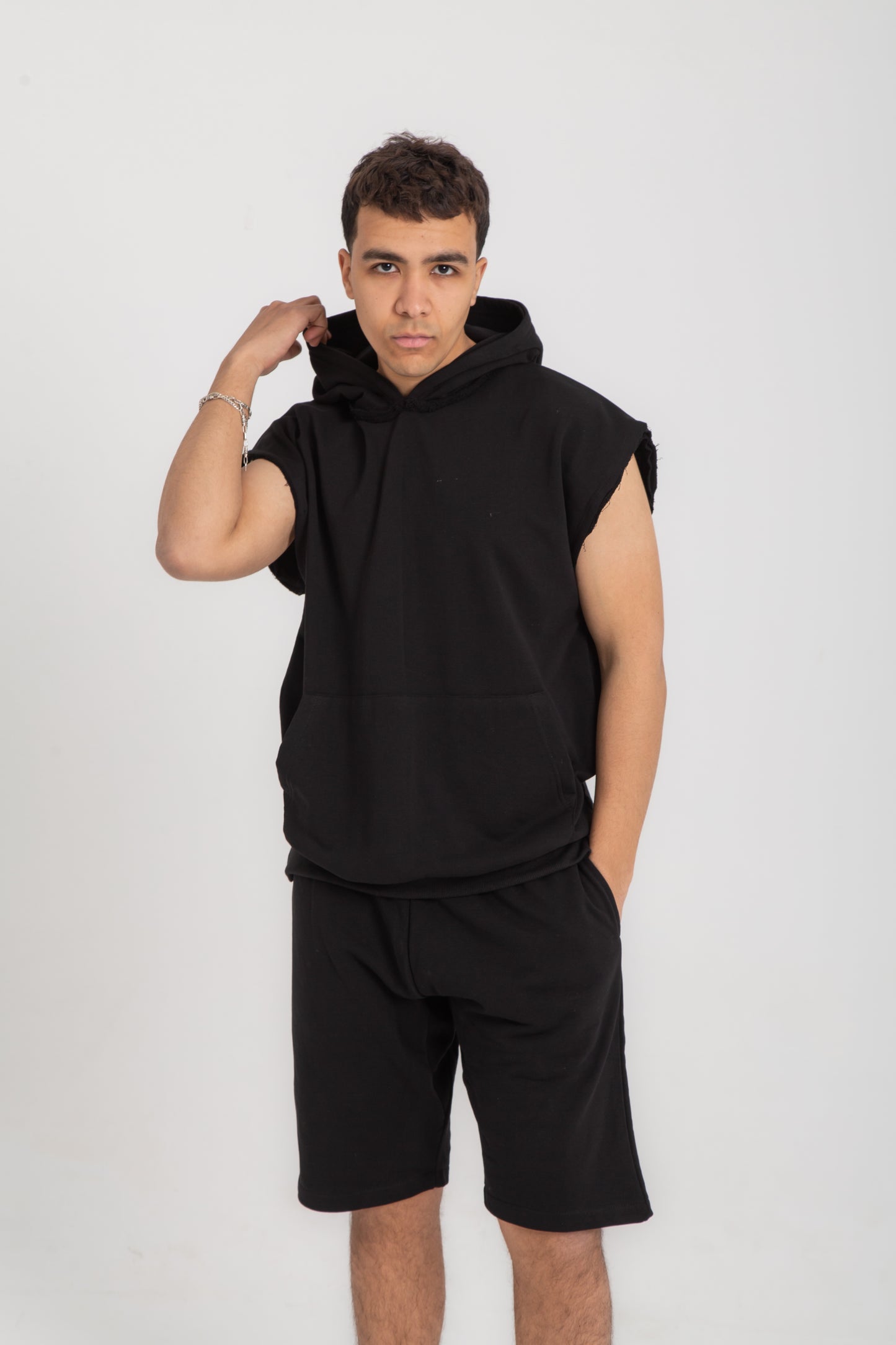 oversized cotton shorts