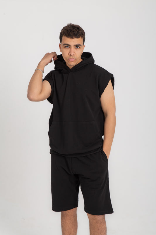 oversized cotton shorts