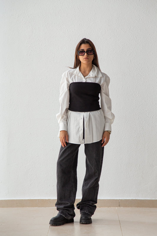 Cotton bandeau top