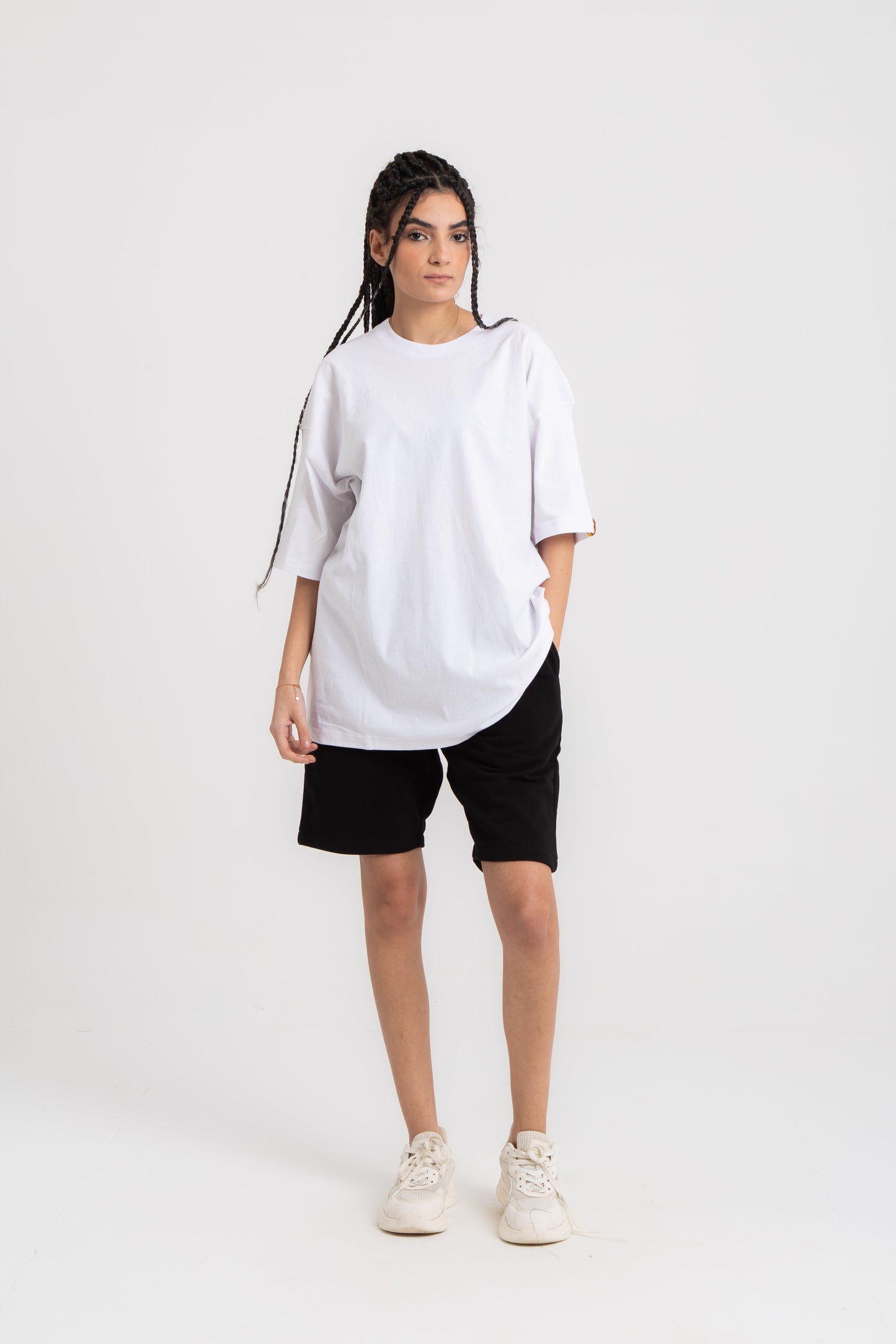 Unisex oversized cotton shorts