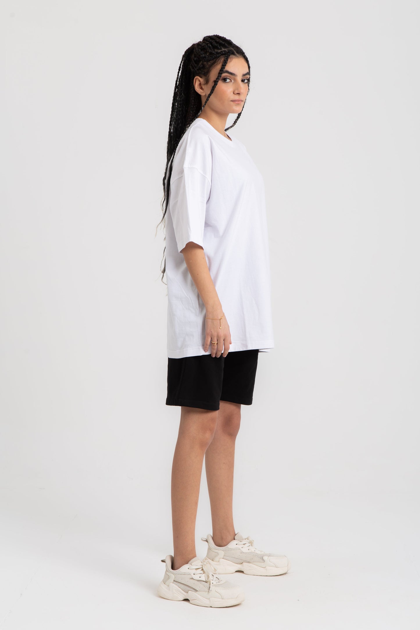 Unisex oversized cotton shorts