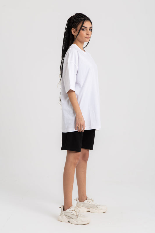 Unisex oversized cotton shorts