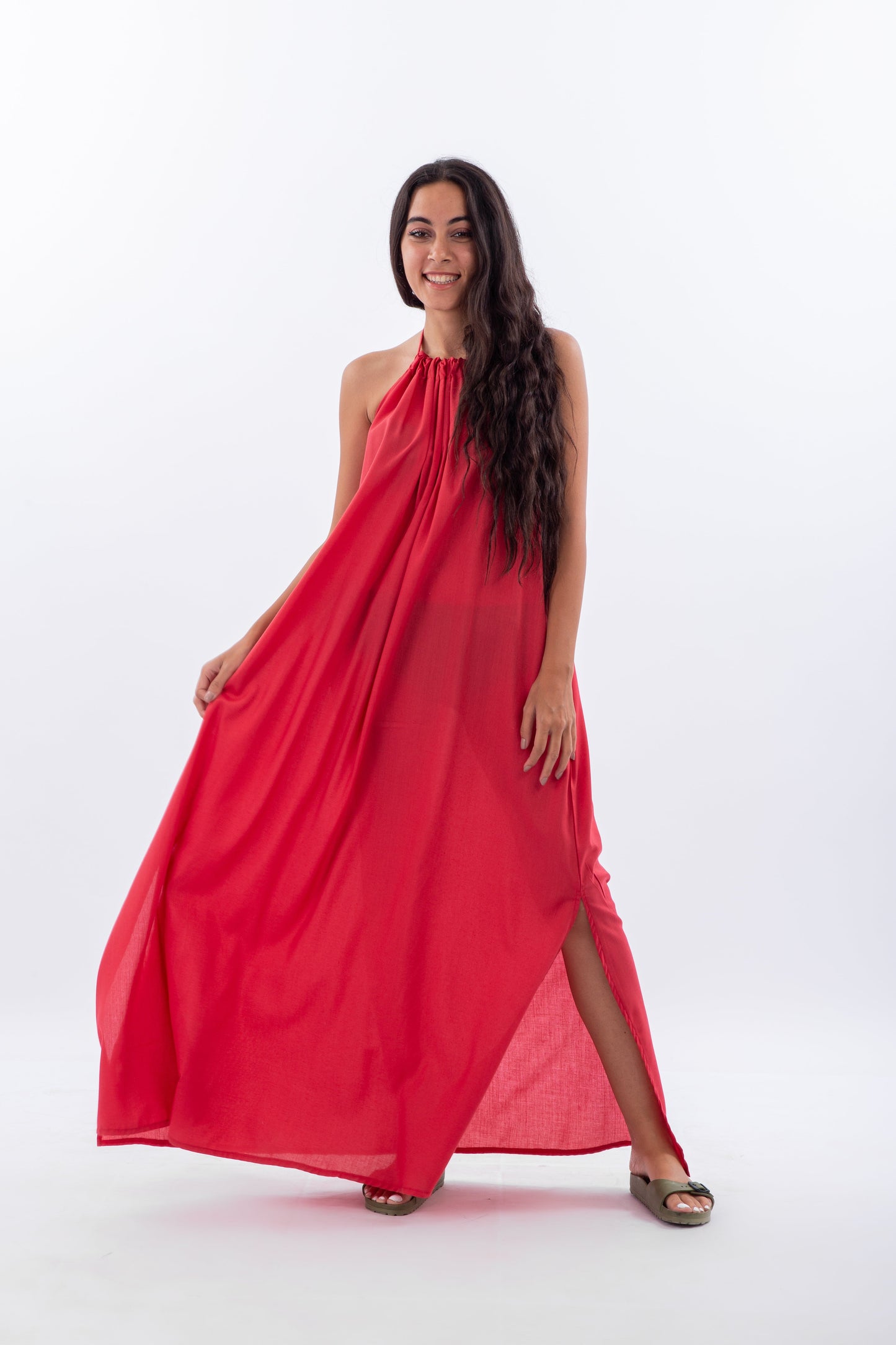 Loose backless dress