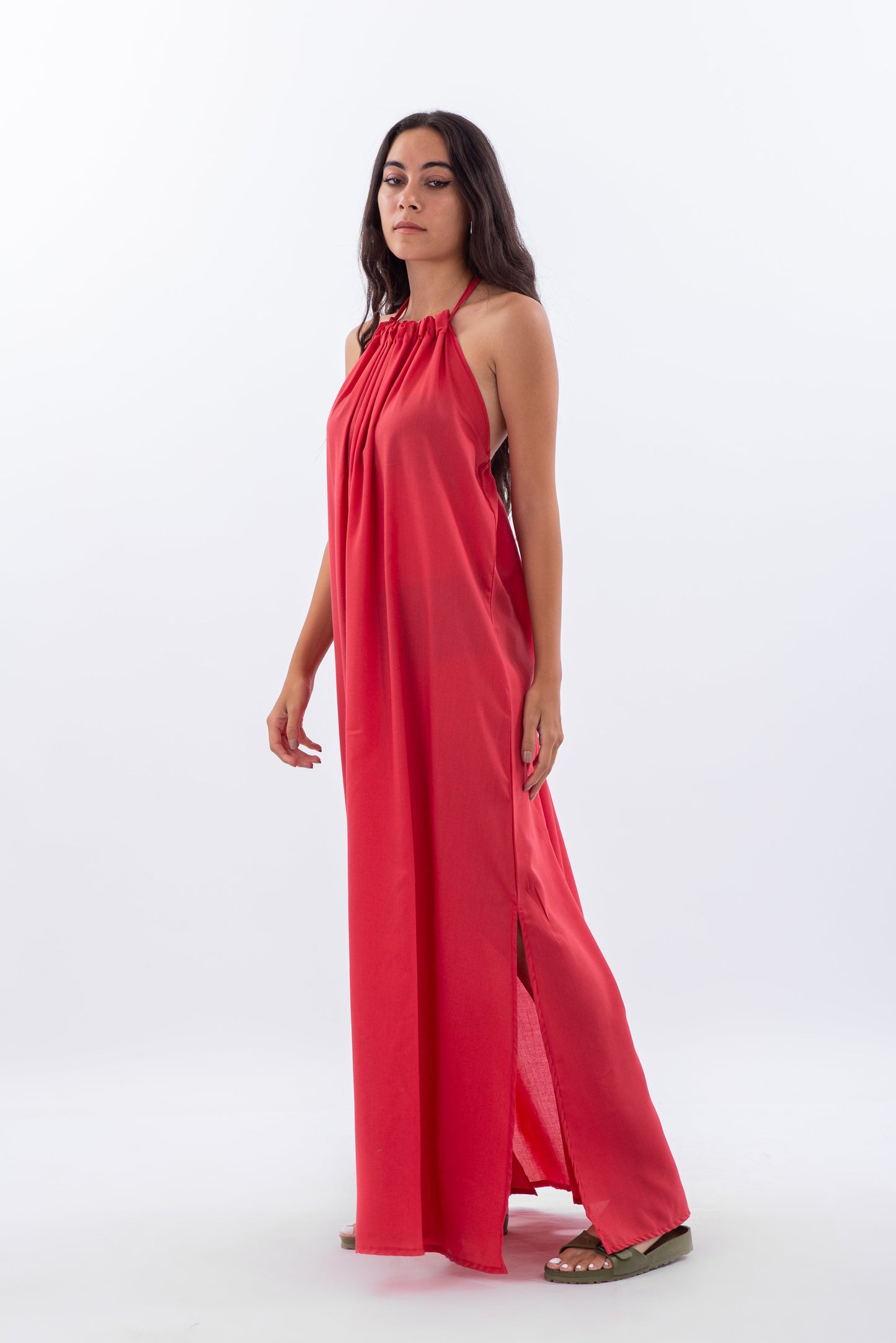Loose backless dress