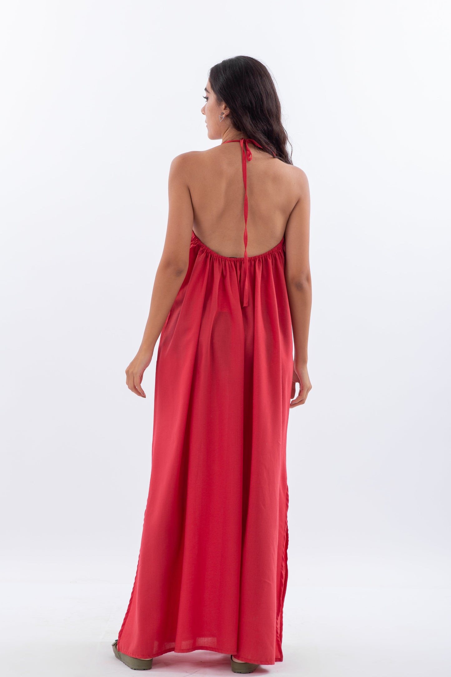 Loose backless dress