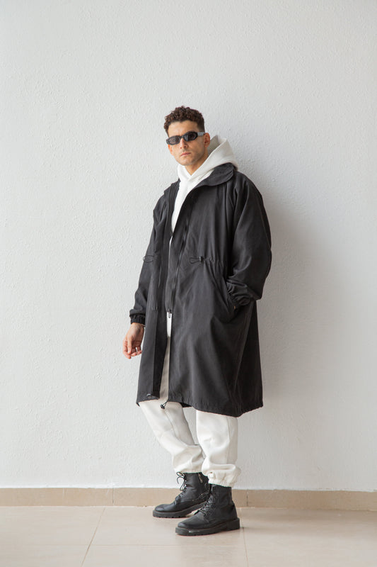 Oversized parka coat